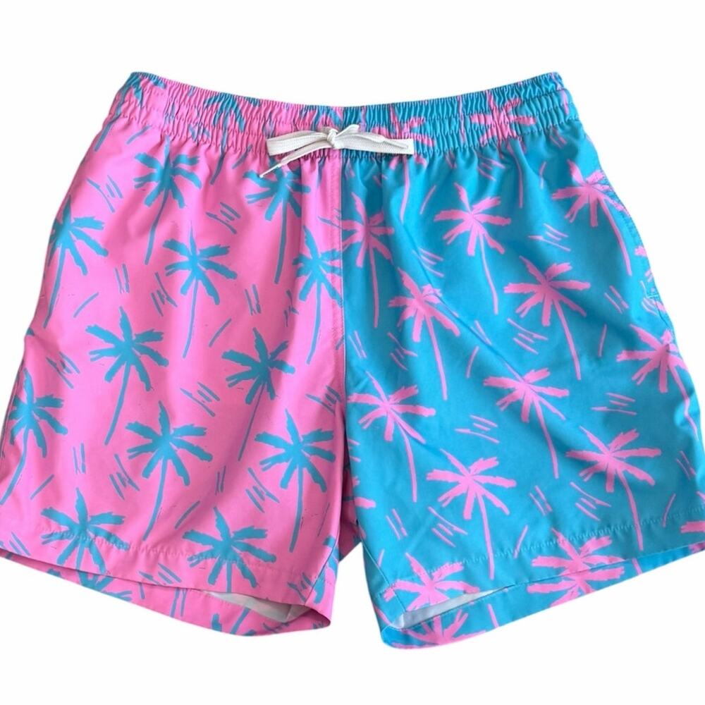 CHUBBIES Men's Palm Tree Swim Trunks 5.5" Size Small